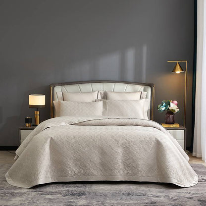 Gep quilting Wendbare Bettbezug Bettwäsche Set mit bestickten Ecken Kissenbezügen