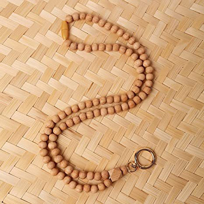 Elegante Holzperlen Brillen Kette Brehn