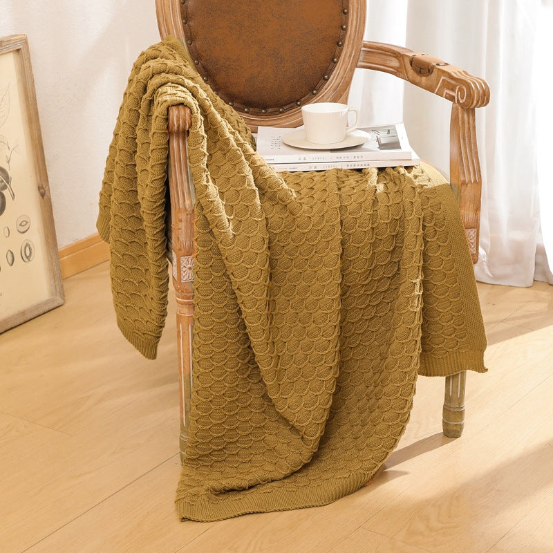 Gemütliche Strickwurfdecke Brehn