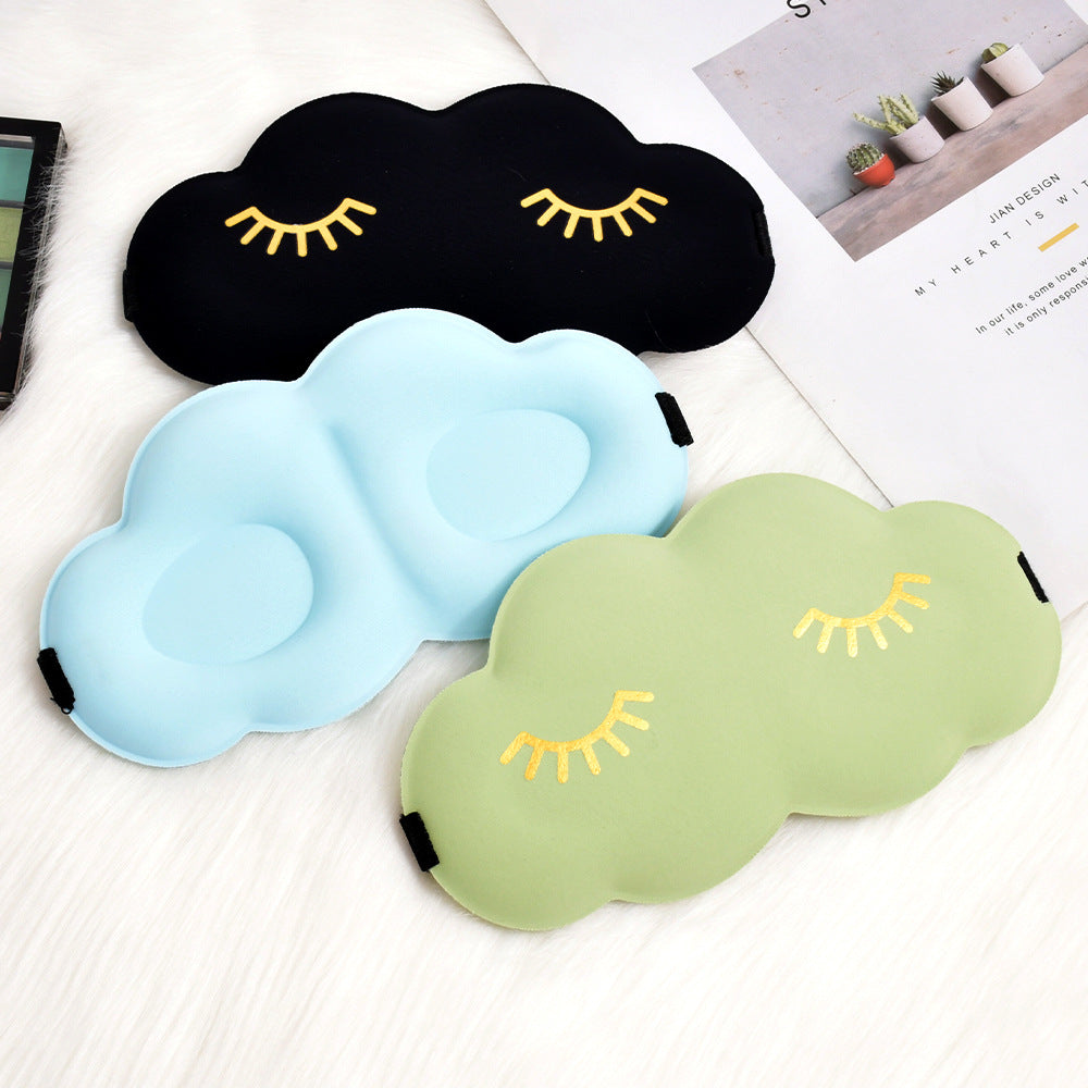 Damen nan niedliche Wolken Schlafmaske aus Memory-Schaum mit ergonomischer Polsterung und verstellbarem Elastikband Brehn