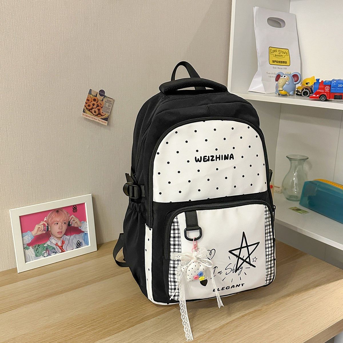 Trendige gepunktete Rucksack Brehn 1791204846