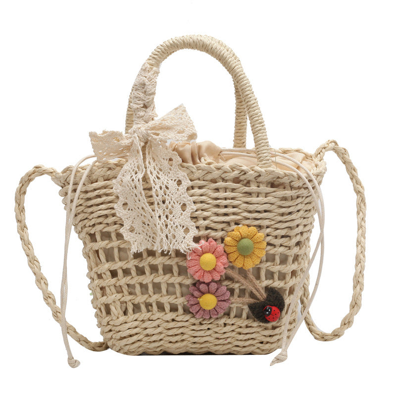 Handgefertigte Strohtasche