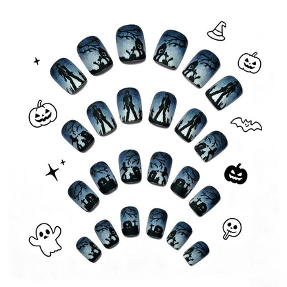 Gothic Friedhof Nagelkunst Brehn