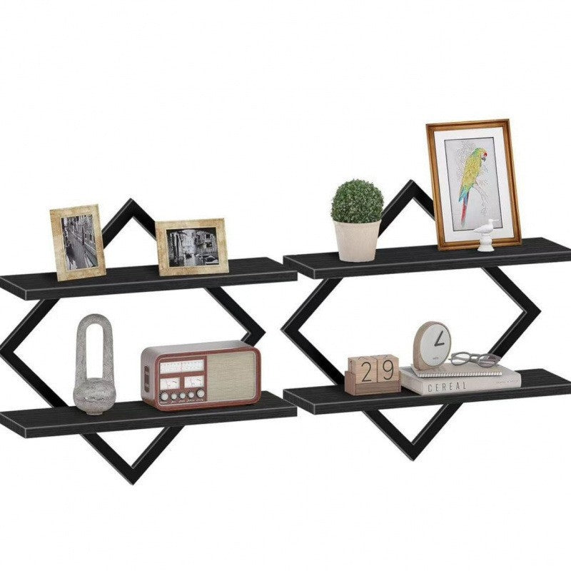 Wandregal mit Modernem Zickzack-Design Brehn