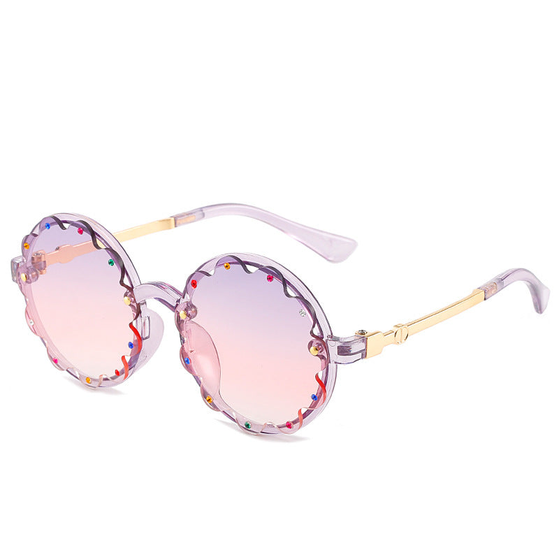 Stilvolle dekorative runde Rahmen-Sonnenbrille Brehn