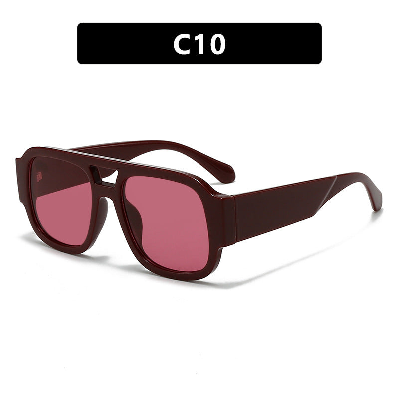 Damen moderne Sonnenbrille im eleganten Rechteckdesign Brehn