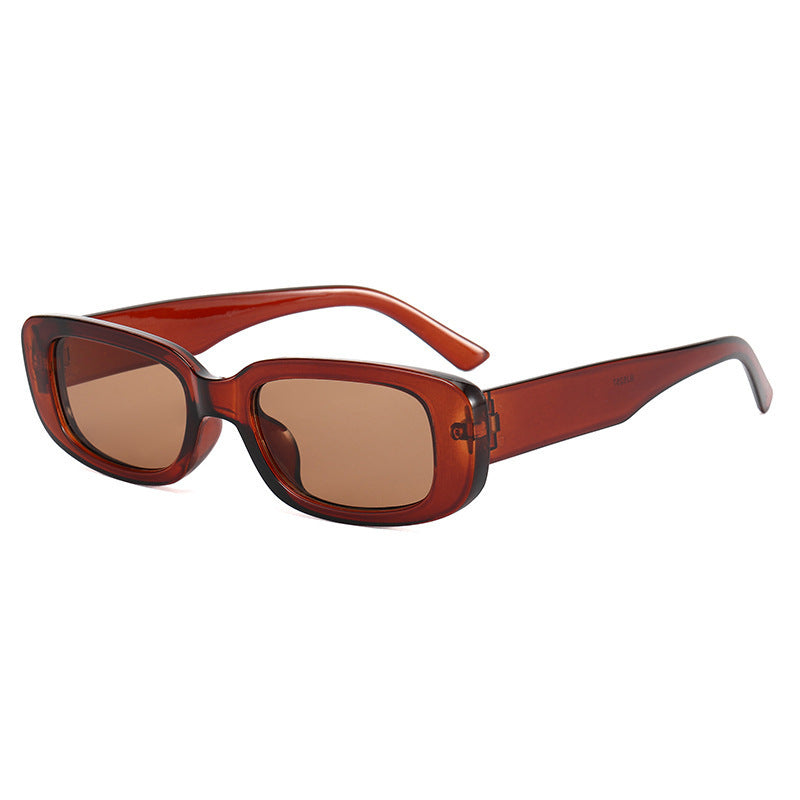 Damen Modische rechteckige Sonnenbrille mit verstellbaren Nasenstege Brehn