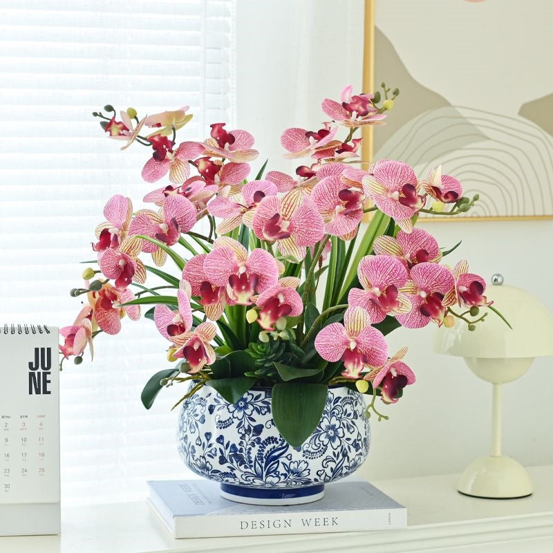 Lebensechter Orchideen-Mittelpunkt