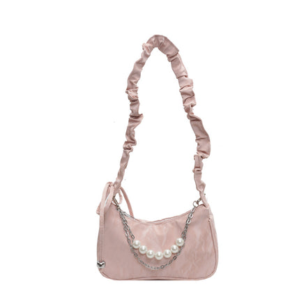 Elegante Perlenakzent Handtasche