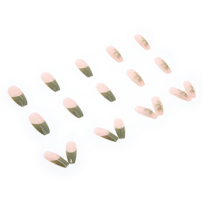 Blumenverzierte Acryl-Nagelkunstverlängerungen