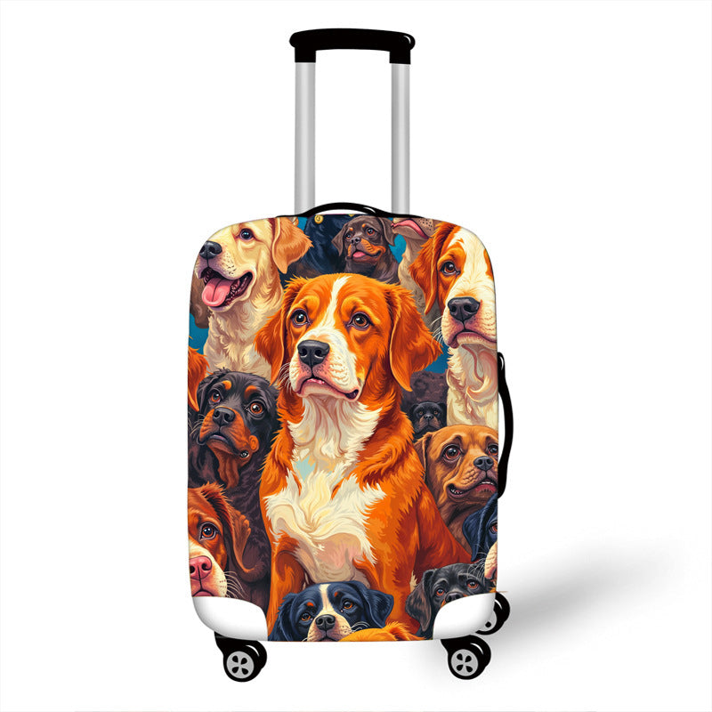 Unisex Hartschalenreisekoffer mit buntem Katzenmotiv Brehn