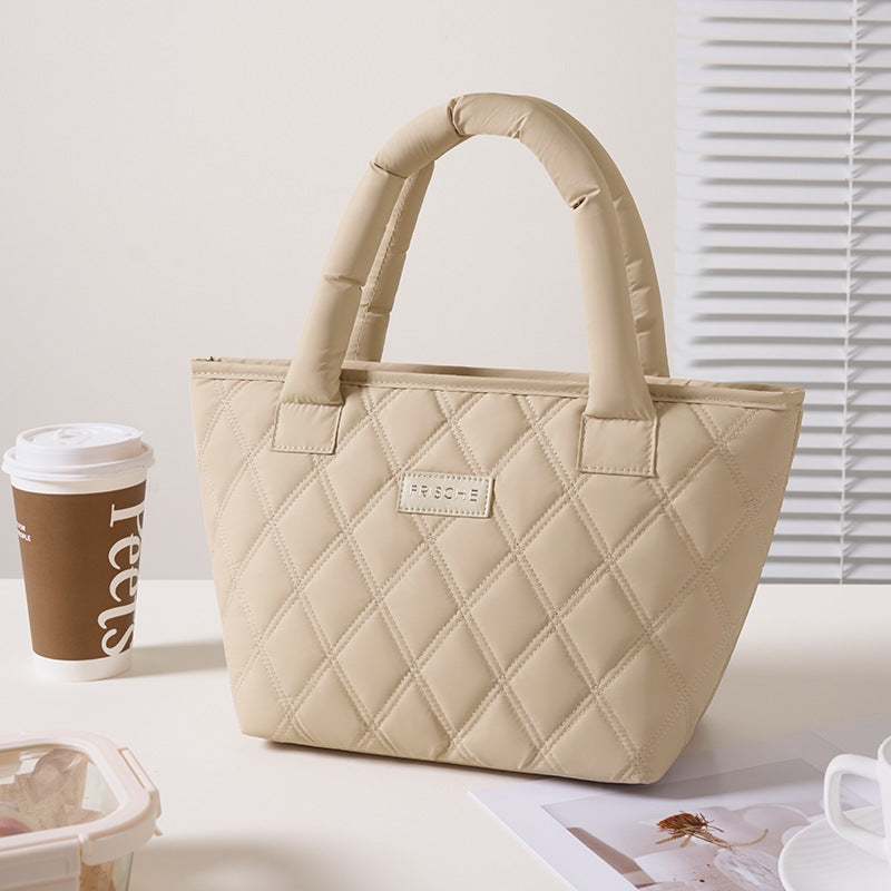 Isolierte gesteppte Lunch-Tasche