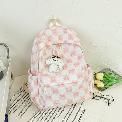 Verspielter Schleifen-Druck-Rucksack