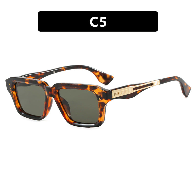 Damen stilvolle quadratische Sonnenbrille mit luxuriösem Schildkrötenmuster und strapazierfähigem Rahmen Brehn