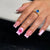 Premium 3D Floral Press-On Nagelkunst Brehn