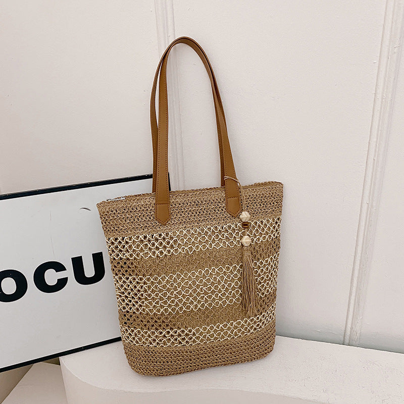 Umweltfreundliche Strohtasche