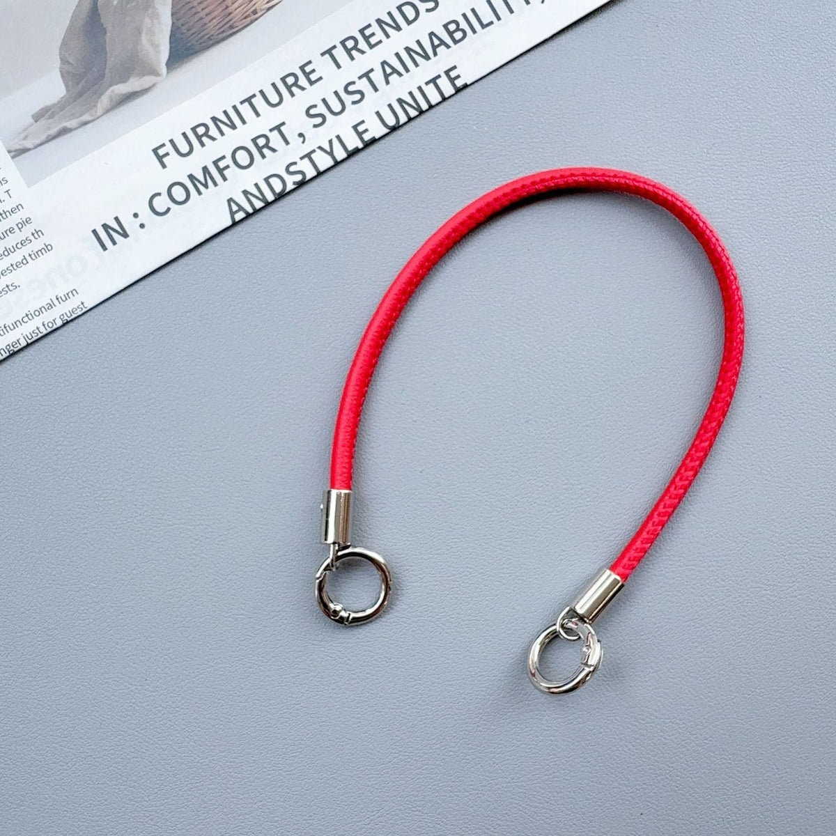 Premium langlebiger Schlüsselband mit Metallclips Brehn