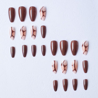Künstlerisches mandelförmiges Nagelkunst-Set