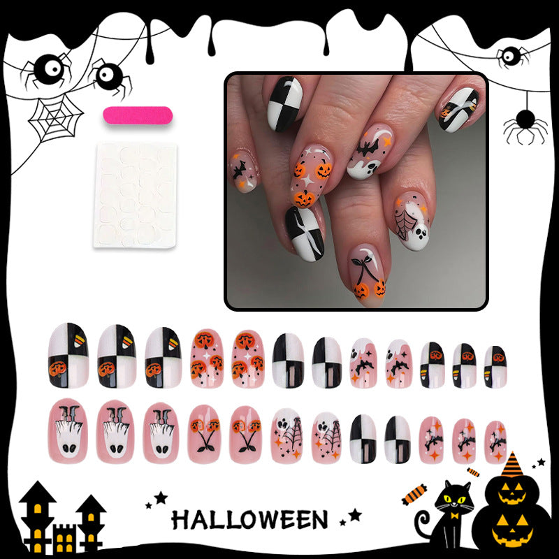 Halloween Kunstnagelset mit gruseligen Motiven Brehn