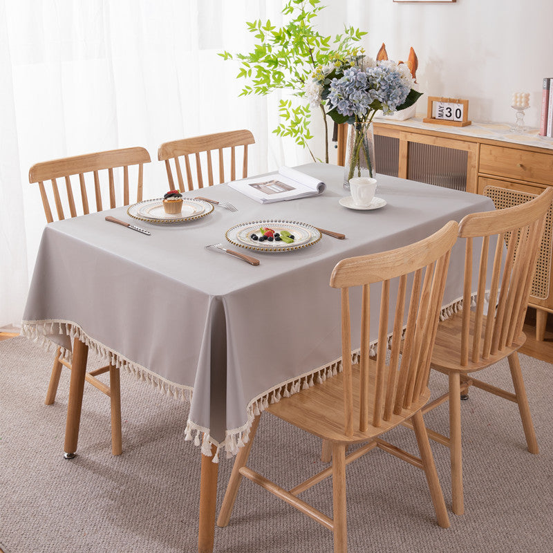 Elegante Quastenbesatz Tischdecke