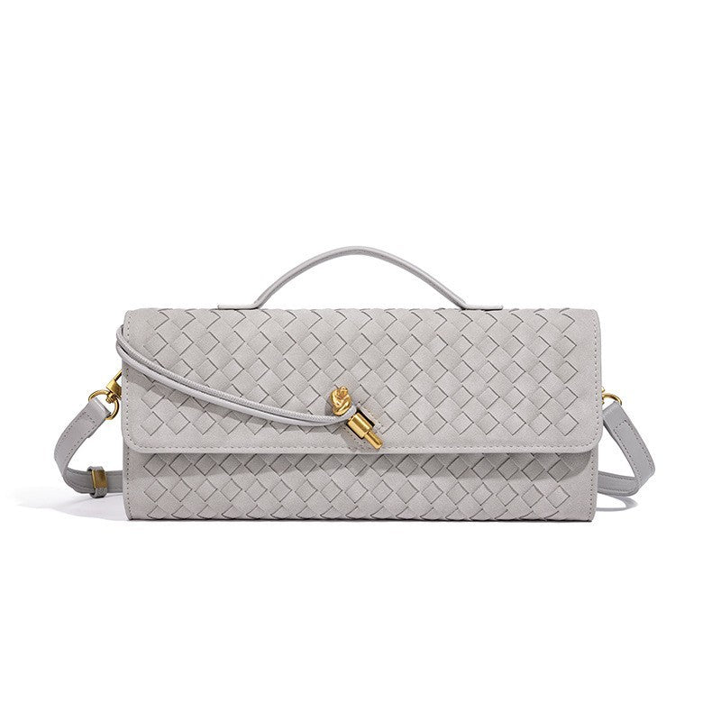 Geflochtene Leder-Clutch Brehn