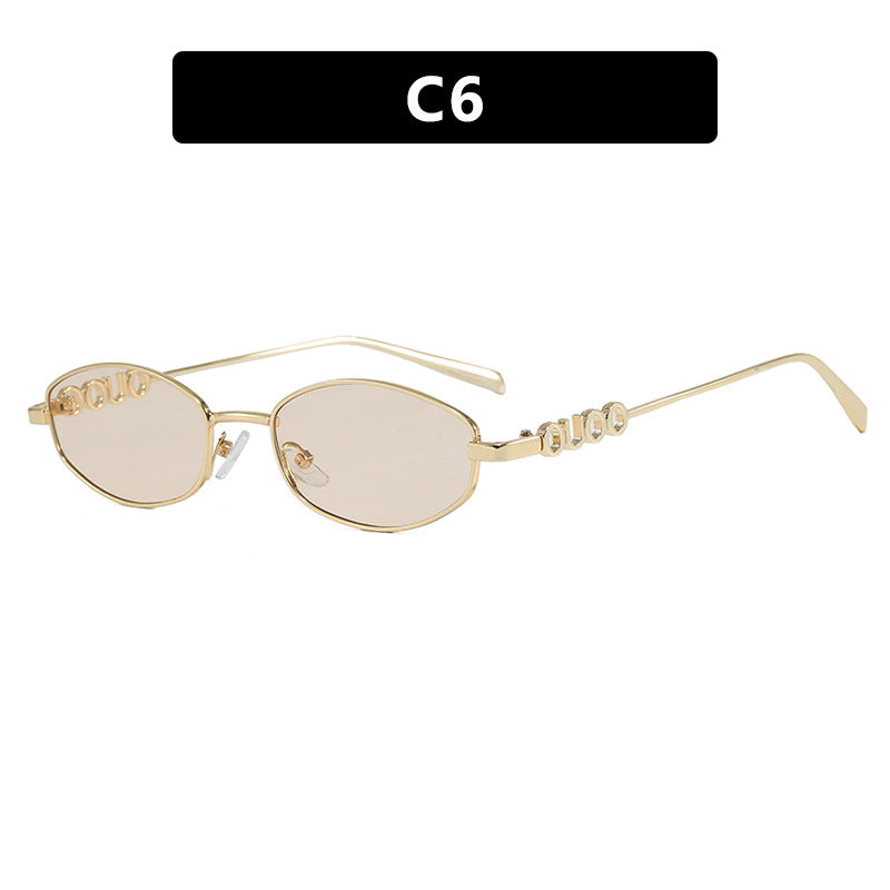 Damen modische Sonnenbrille mit elegantem Edelstahlrahmen und UV-Schutz Brehn