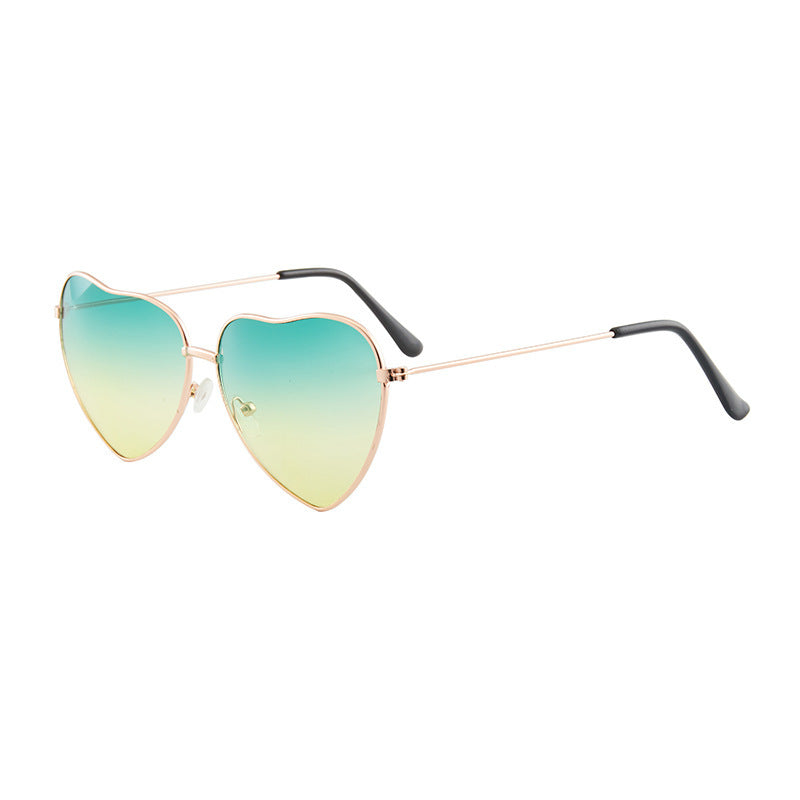 Damen Herzförmige Sonnenbrille mit UV-Schutz und elegantem Rahmen Brehn