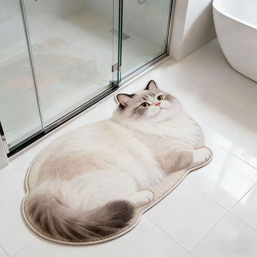 Katzenförmige Badmatte Brehn