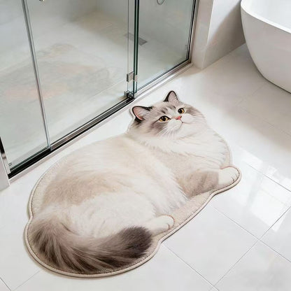 Katzenförmige Badmatte Brehn