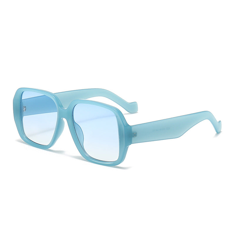 Damen Geometrische Sonnenbrille mit breitem Rahmen Brehn