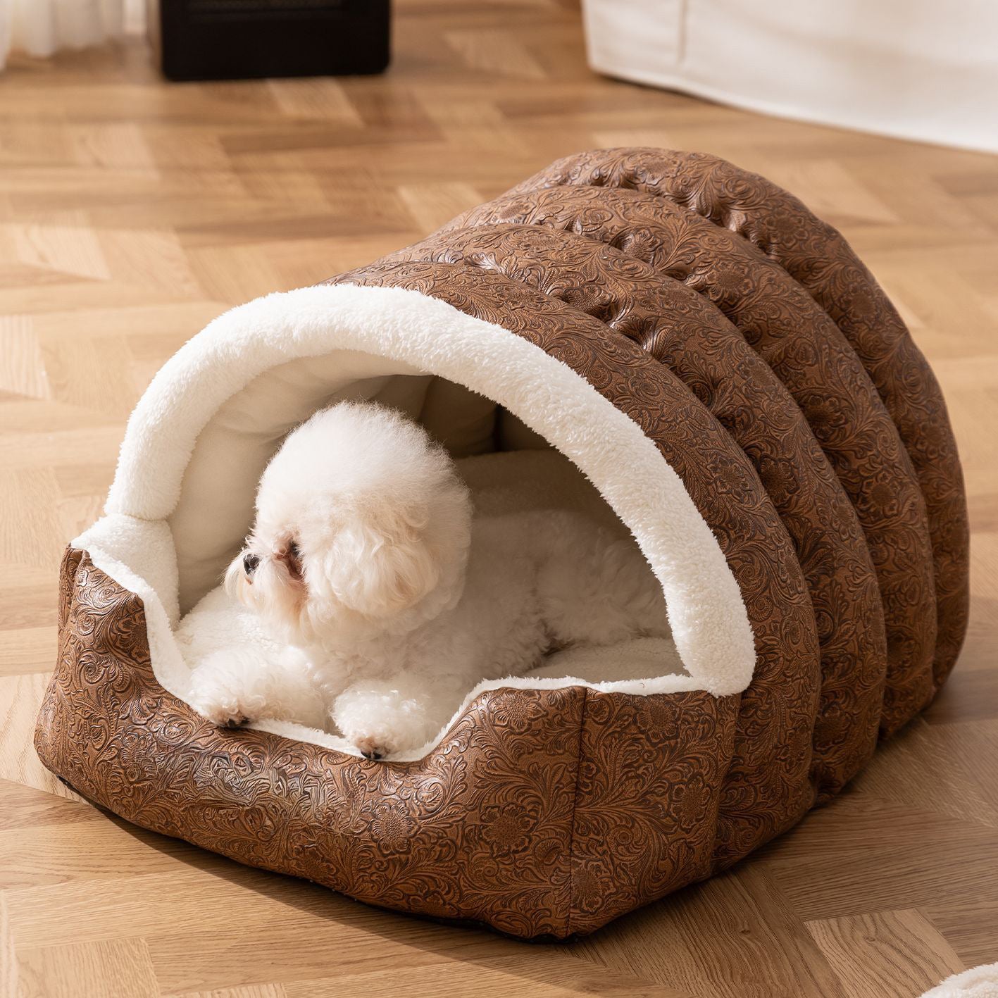 Gemütliches Geschlossenes Hundebett