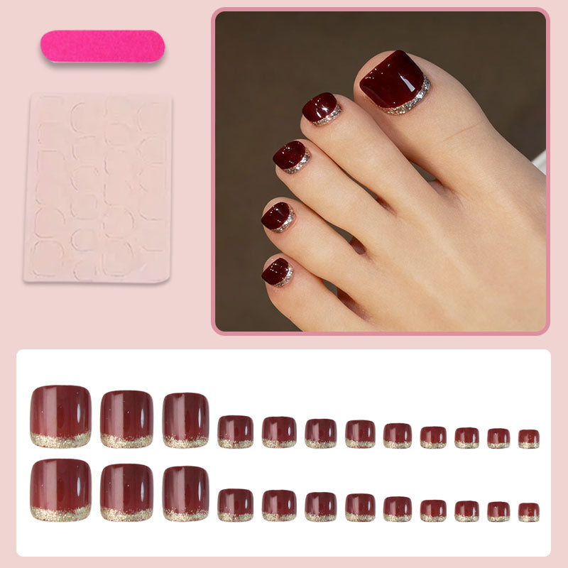 Kunstnagelset mit elegantem Glitzerverlauf Brehn
