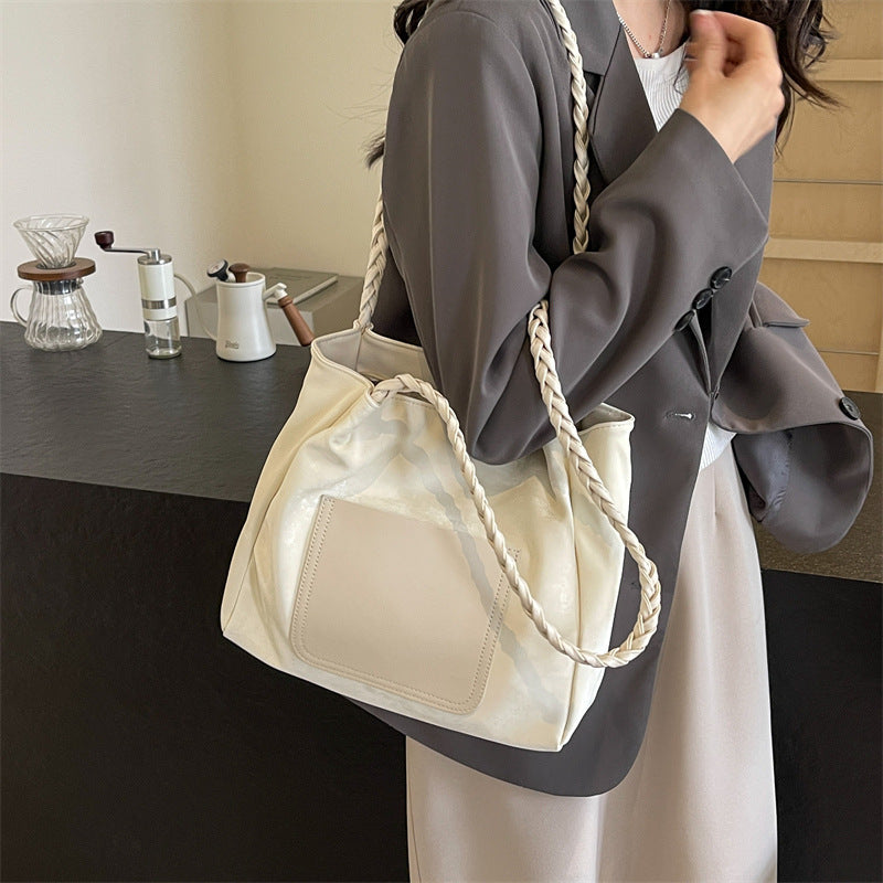Modische geflochtene Griff Tote Bag Brehn