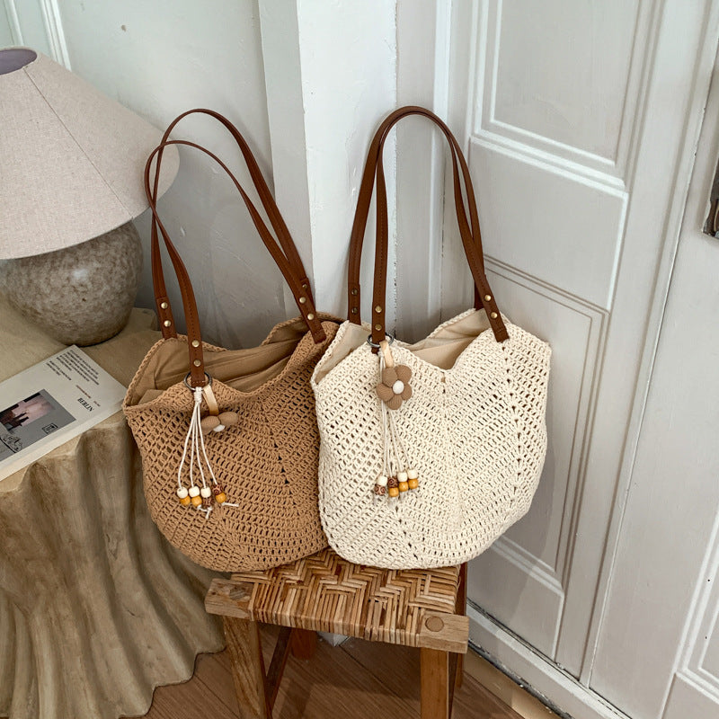 Handgefertigte Strohtasche Brehn