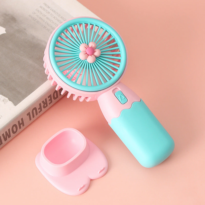 Damen Tragbarer Handventilator mit floralem Design Brehn