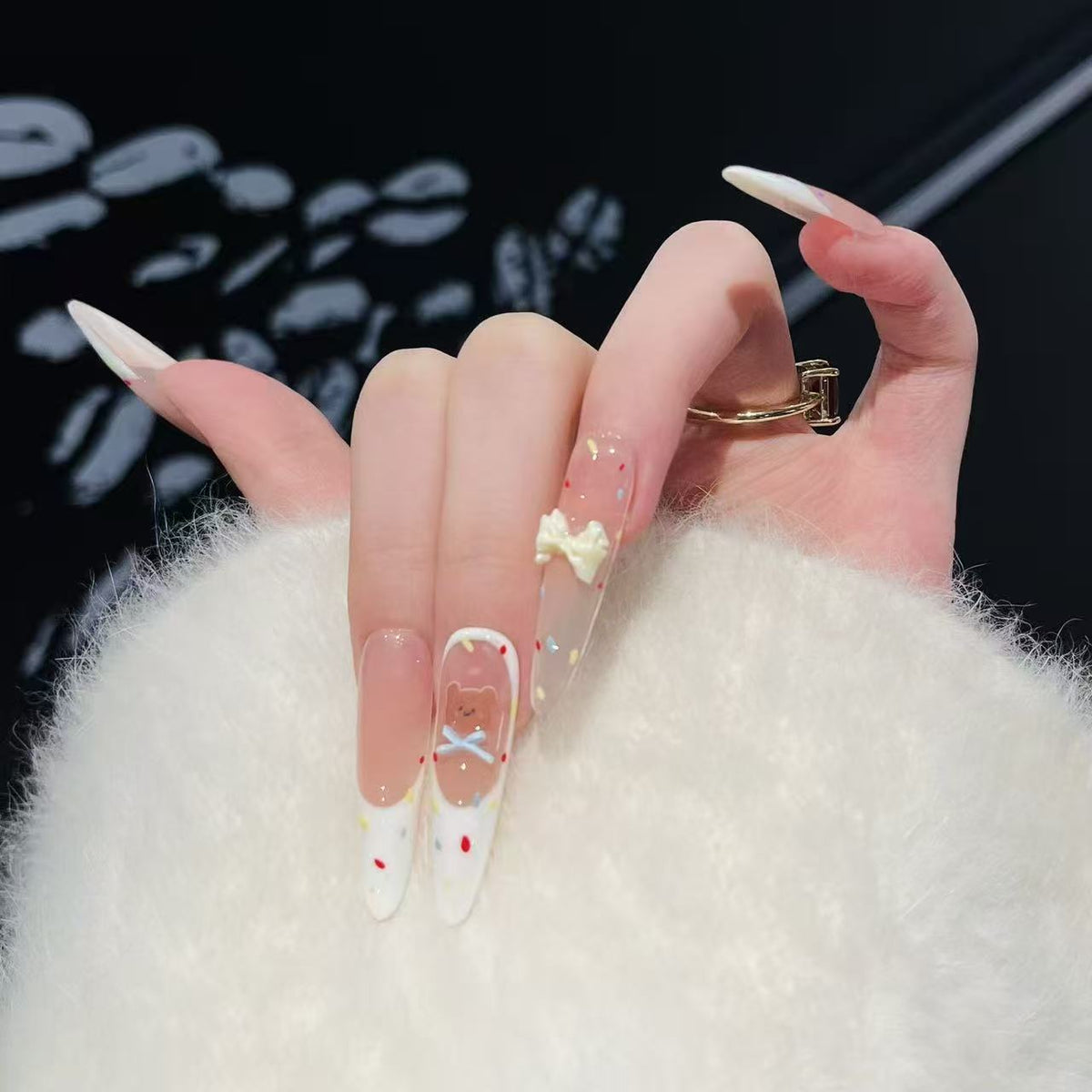 Verspielt Thematisiertes Press-On Nagelset