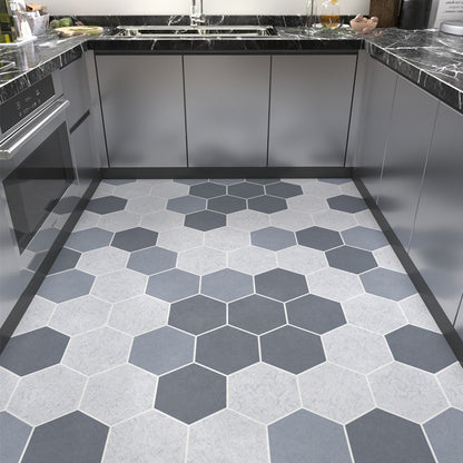 Geometrisches Wabenmuster Teppichboden