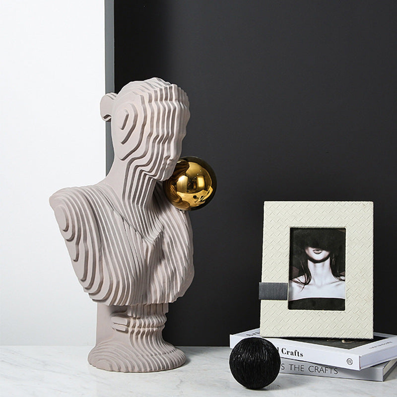 Moderne abstrakte Büste Skulptur
