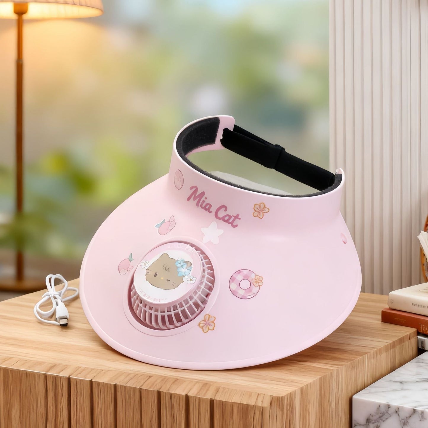 Damen Bequemer Tischventilator mit Verspielt Design Brehn