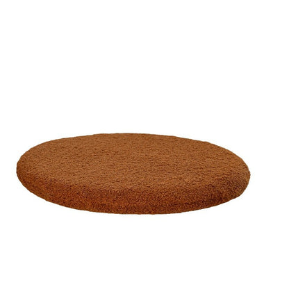 Rundes Sitzkissen aus Teddyfleece mit rutschfester Unterseite Brehn