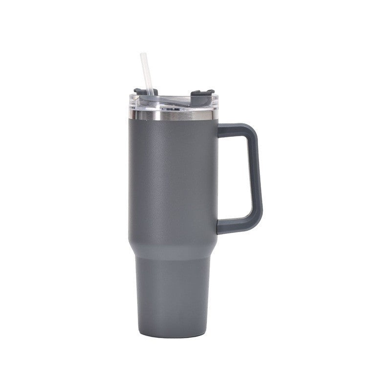 Damen Isolierter Trinkbecher mit Handgriff und Strohhalm Brehn
