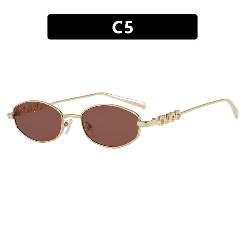 Damen modische Sonnenbrille mit elegantem Edelstahlrahmen und UV-Schutz Brehn