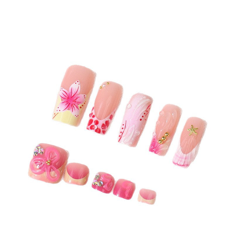 Elegante französische Stil Press-On Nail Tips Brehn