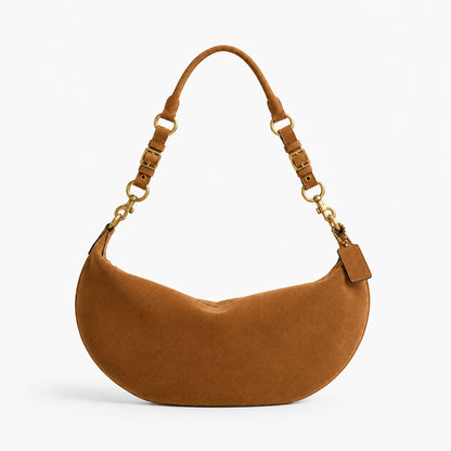 Weiche Wildleder Kurvige Handtasche