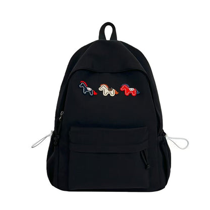 Verspielt bestickter Tierdesign Rucksack Brehn