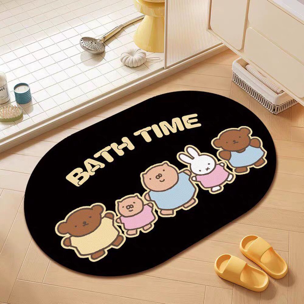Cartoon Bunny Saugnapf Badematte Brehn