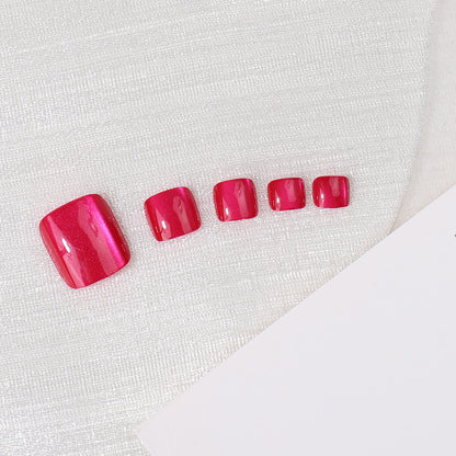 Elegante Glänzende Press-On Nagelset Brehn