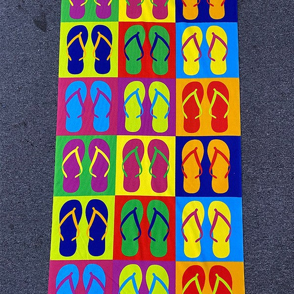 Strandtuch mit tropischem Flamingo-Design Brehn