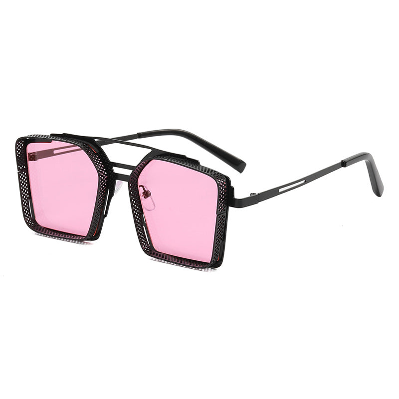 Damen Oversized-Sonnenbrille mit luxuriösem Design und geometrischem Rahmen Brehn