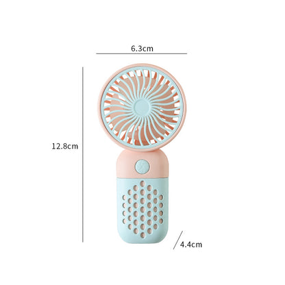 Damen Tragbarer Mini Handventilator mit ergonomischem Griff und USB Ladefunktion Brehn